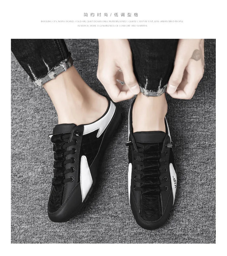 Trendy Men's Flat Bottom Casual Shoes Soft Sole