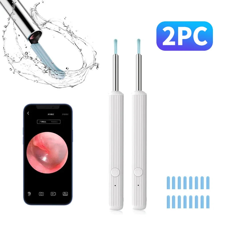 Ear Wax Removal Tool Camera Wireless Otoscope 1080P 3.9mm Ear Cleaner Camera Ear Endoscope Compatible for iPhone iPad Android