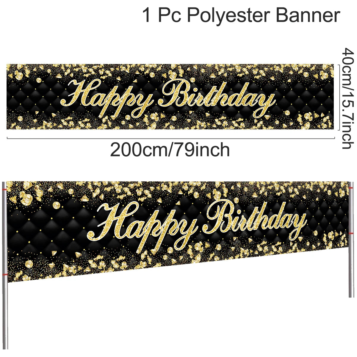 Happy Birthday Banner Birthday Party Decoration Kids Boys Girl