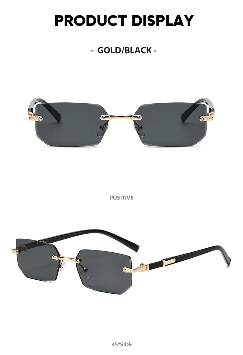 Trendy Rimless Sunglasses for Men