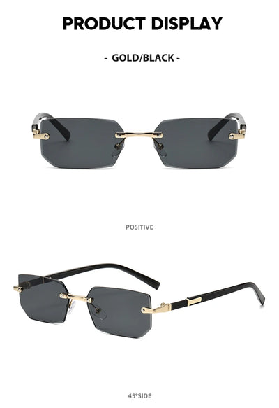 Trendy Rimless Sunglasses for Men
