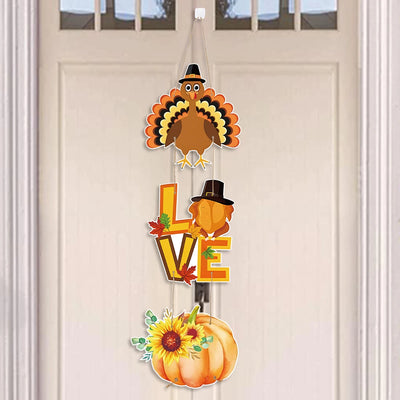 Happy Thanksgiving Day Door Banner