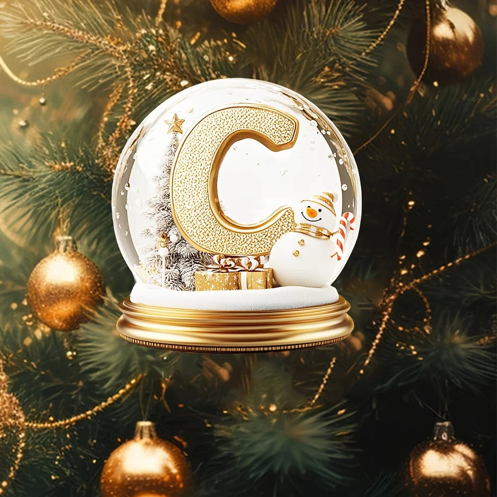 Christmas Tree Decorations Mixed Letter