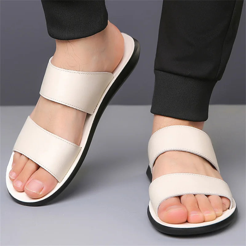New Beach Slippers for Men Non Slip Flat Sandals