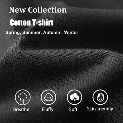 Close-up of soft, skin-friendly cotton fabric for Stand T-Shirt for Men Graphic T Shirts Tops. Suitable for all seasons.