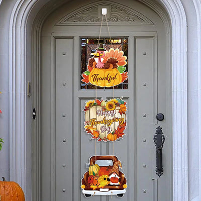Happy Thanksgiving Day Door Banner