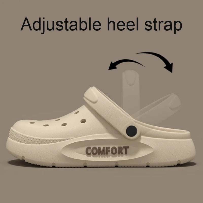 Anti-Slip Couple Hollow Covered Toe Indoor Outdoor