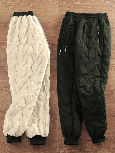 Men's Casual Trousers Plush Velvet Thickened Winter Thermal