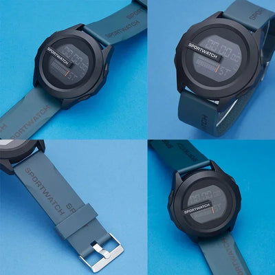 Man Digital Wristwatch Stopwatch Luminous