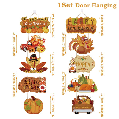 Happy Thanksgiving Day Door Banner
