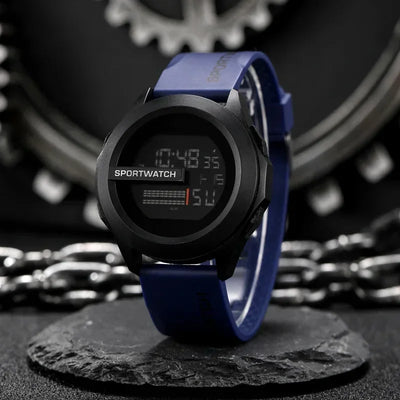 Man Digital Wristwatch Stopwatch Luminous
