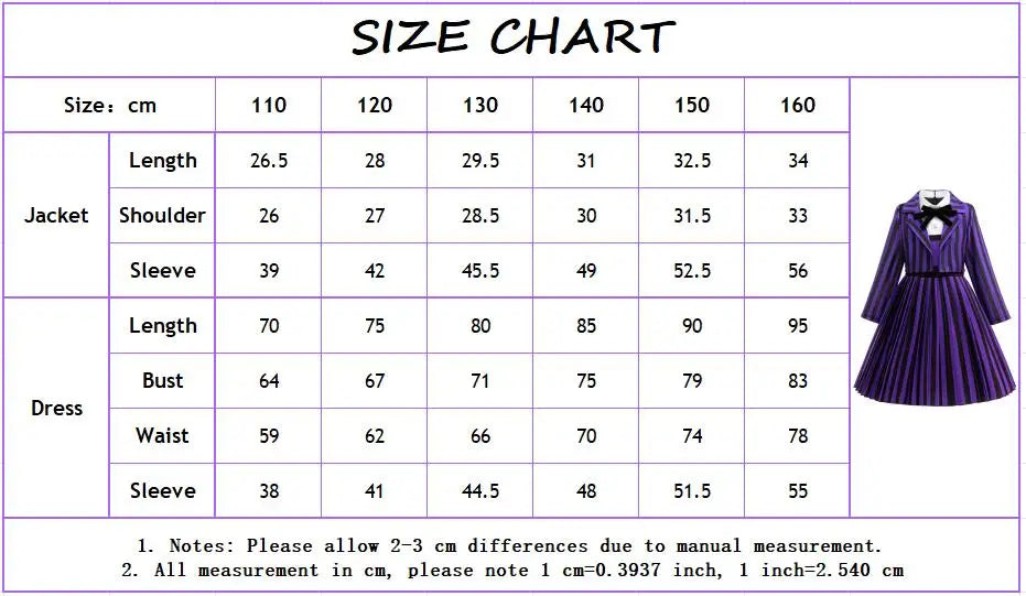 Kids Girl Clothes 2Pcs Wednesday Enid Cosplay Halloween Costume Birthday Girls Party Dresses Carnival Children Clothing Outfits