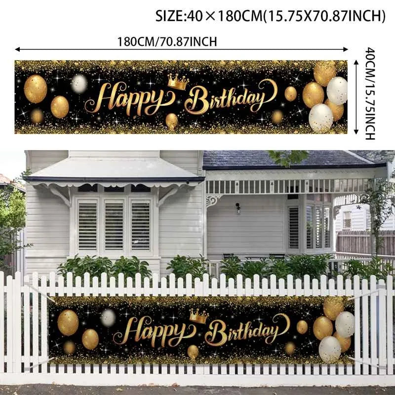 Happy Birthday Banner Birthday Party Decoration Kids Boys Girl
