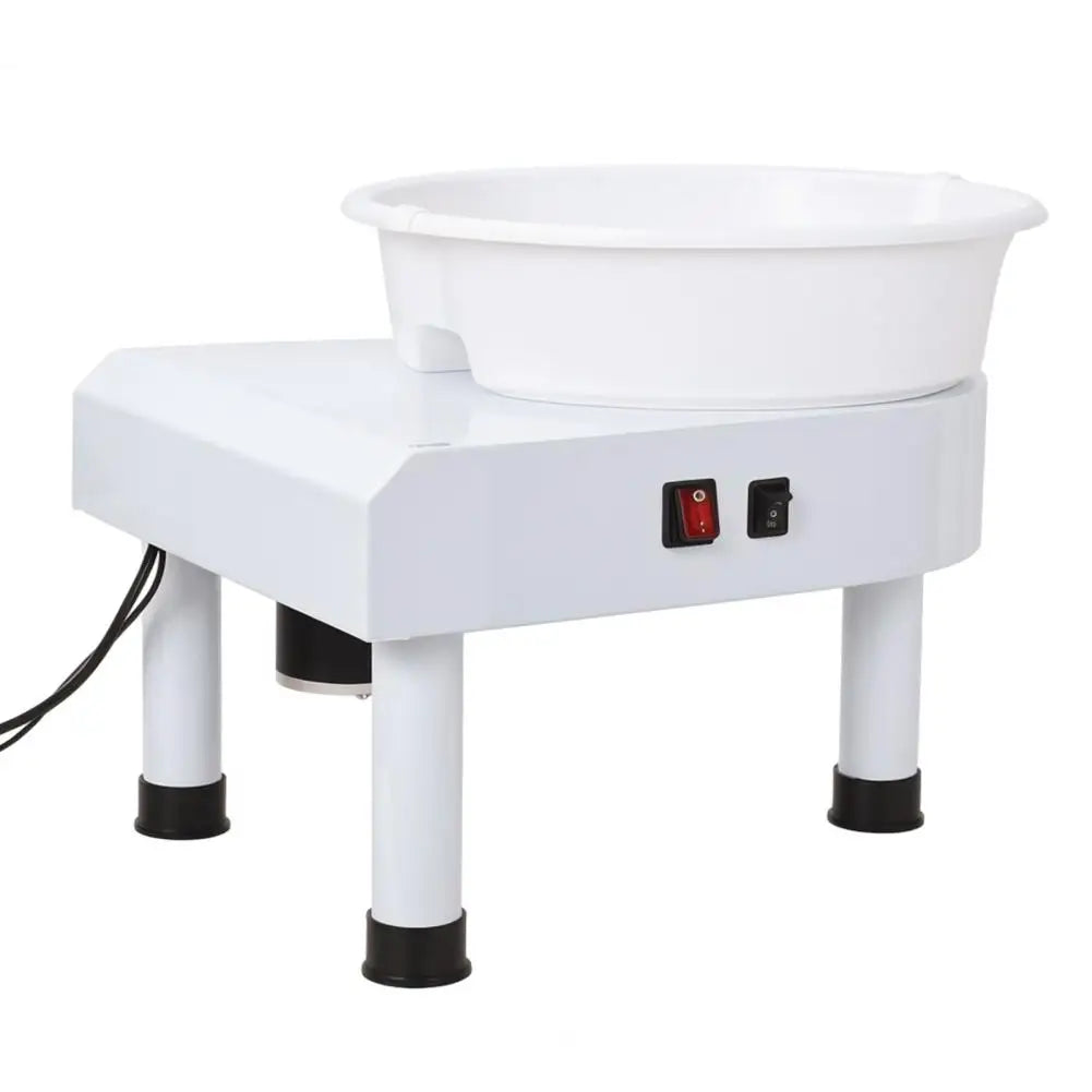 DIY Enthusiasts and Ceramic Artists Pottery Wheel 25CM Size 350W Electric Variable Speed with Foot Pedal and Detachable Basin fo