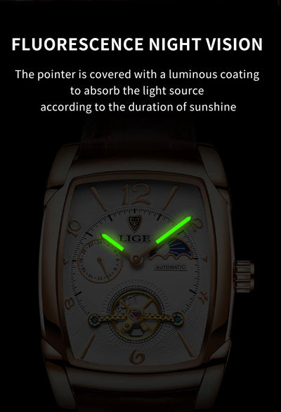 LIGE waterproof business sports watch