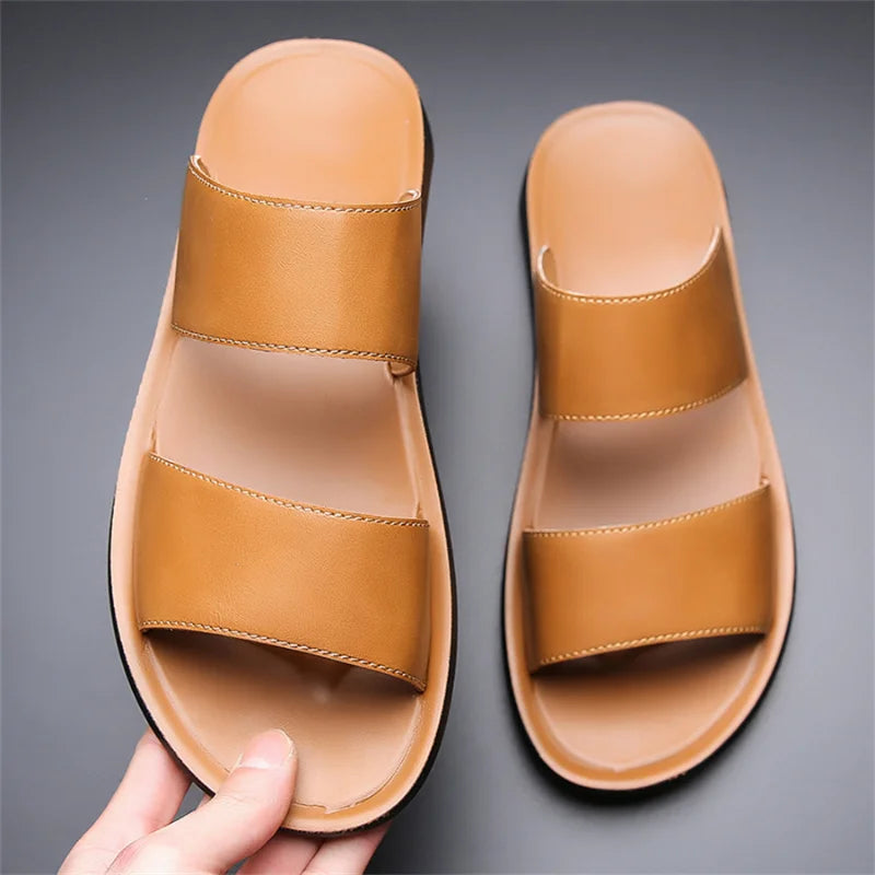 New Beach Slippers for Men Non Slip Flat Sandals