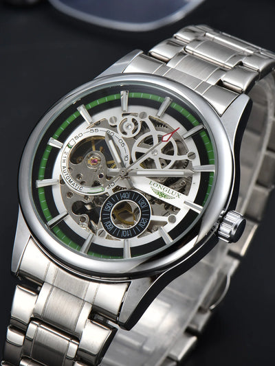 waterproof skeleton mechanical watch