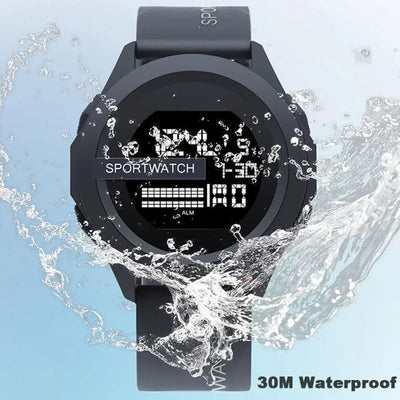 Man Digital Wristwatch Stopwatch Luminous