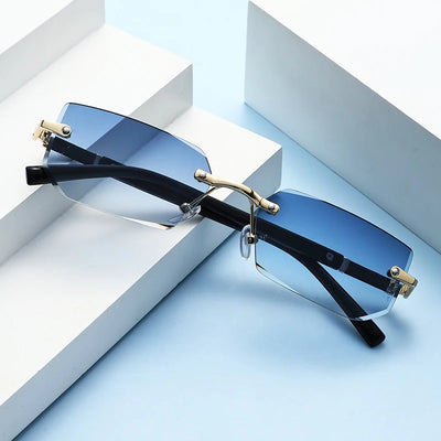 Trendy Rimless Sunglasses for Men