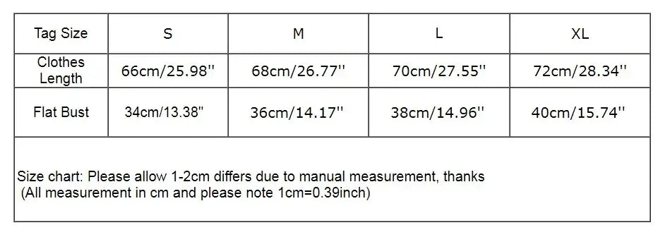 Size chart for Men Tank Top Sleeveless Undershirt showing measurements for S, M, L, and XL.