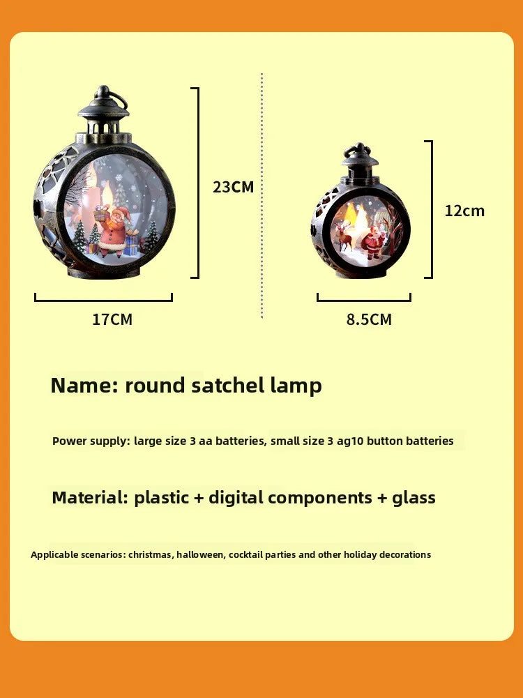 Christmas decorations retro night lights luminous gifts window