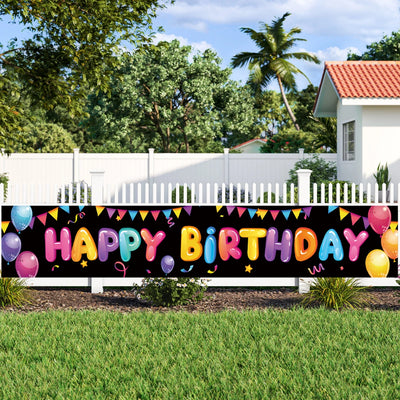 Happy Birthday Banner Birthday Party Decoration Kids Boys Girl