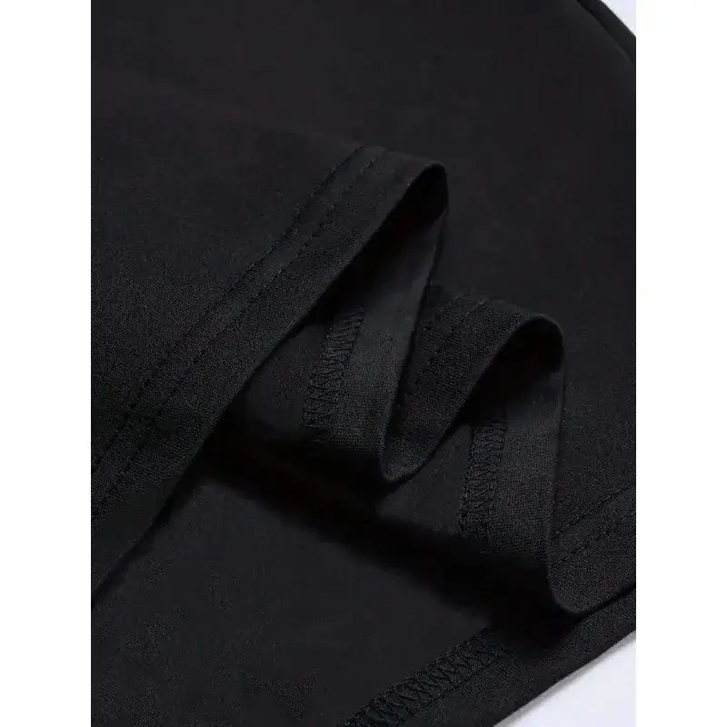 Close-up of the fabric and stitching details of the Stand T-Shirt for Men Graphic T Shirts Tops.