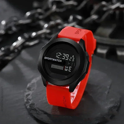 Man Digital Wristwatch Stopwatch Luminous