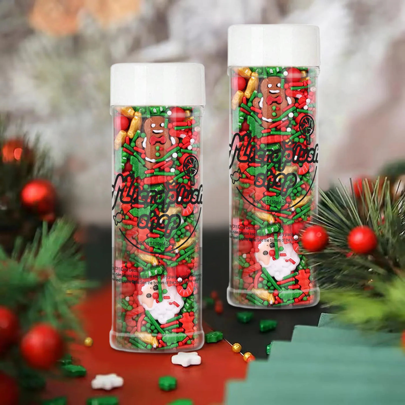 Christmas Sprinkles Mix Christmas Tree Santa Claus