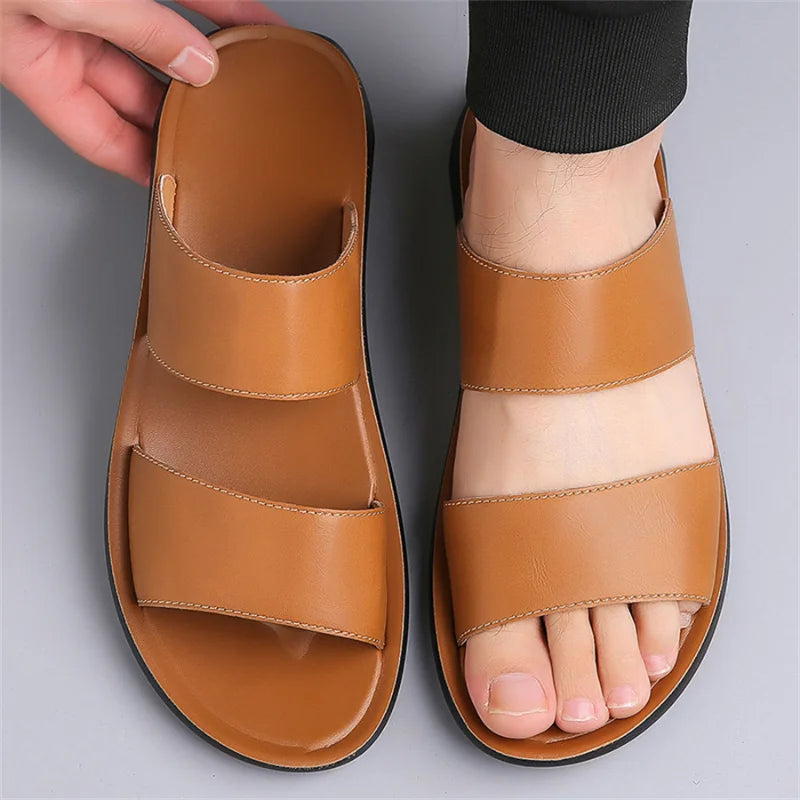 New Beach Slippers for Men Non Slip Flat Sandals