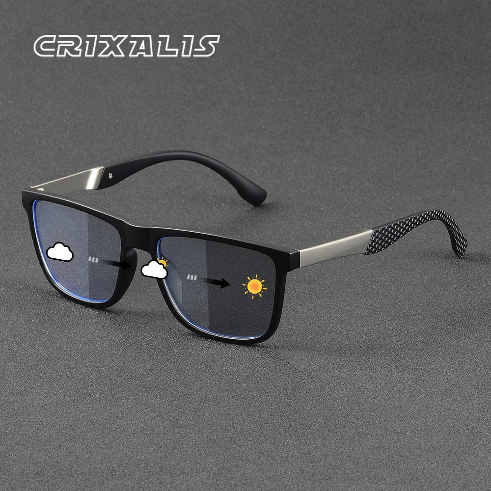 Photochromic Sunglasses For Men Women Square Casual