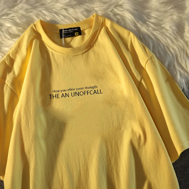 2022 New Summer O-Neck Oversized T Shirt