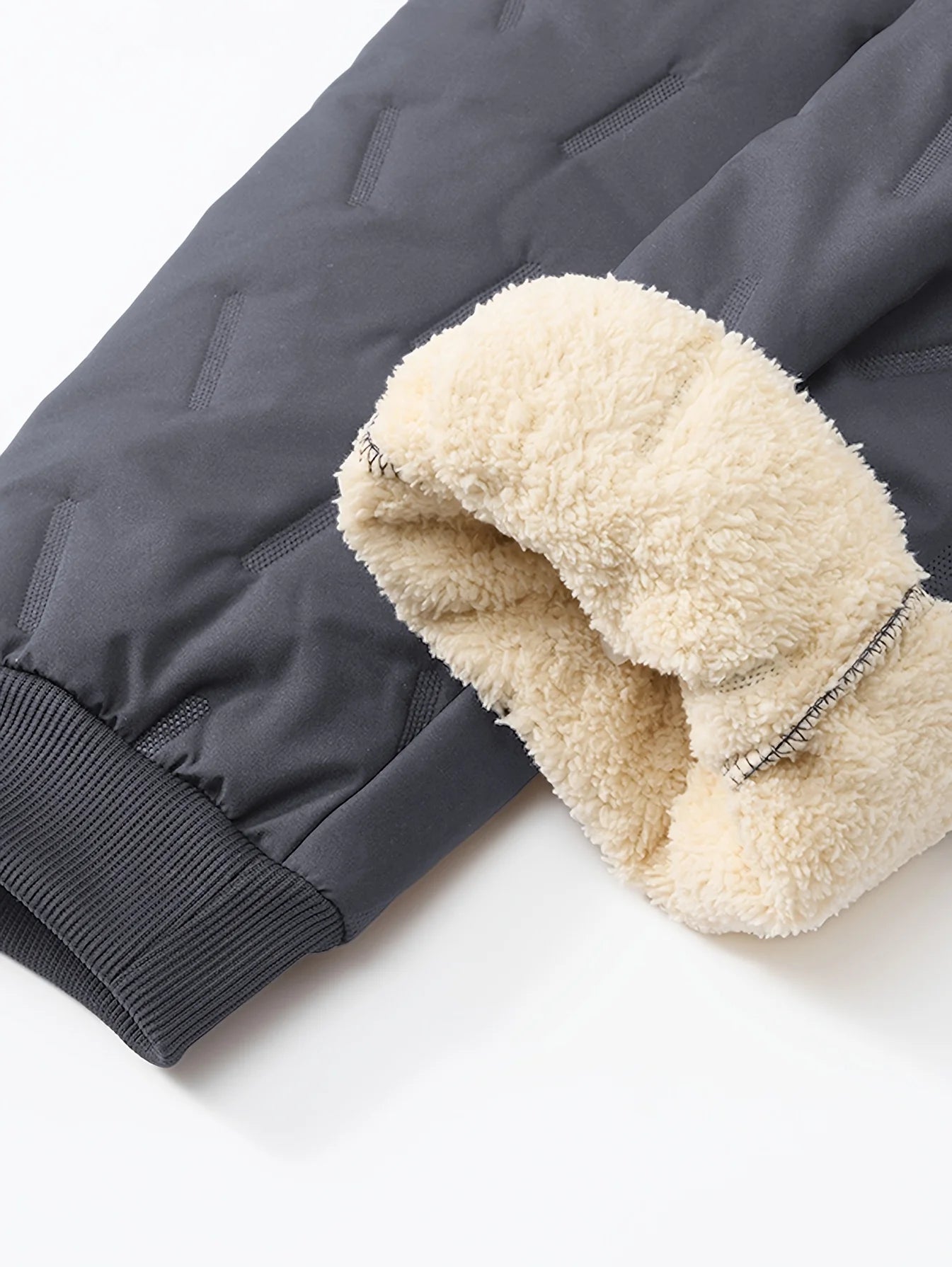 Men's Casual Trousers Plush Velvet Thickened Winter Thermal