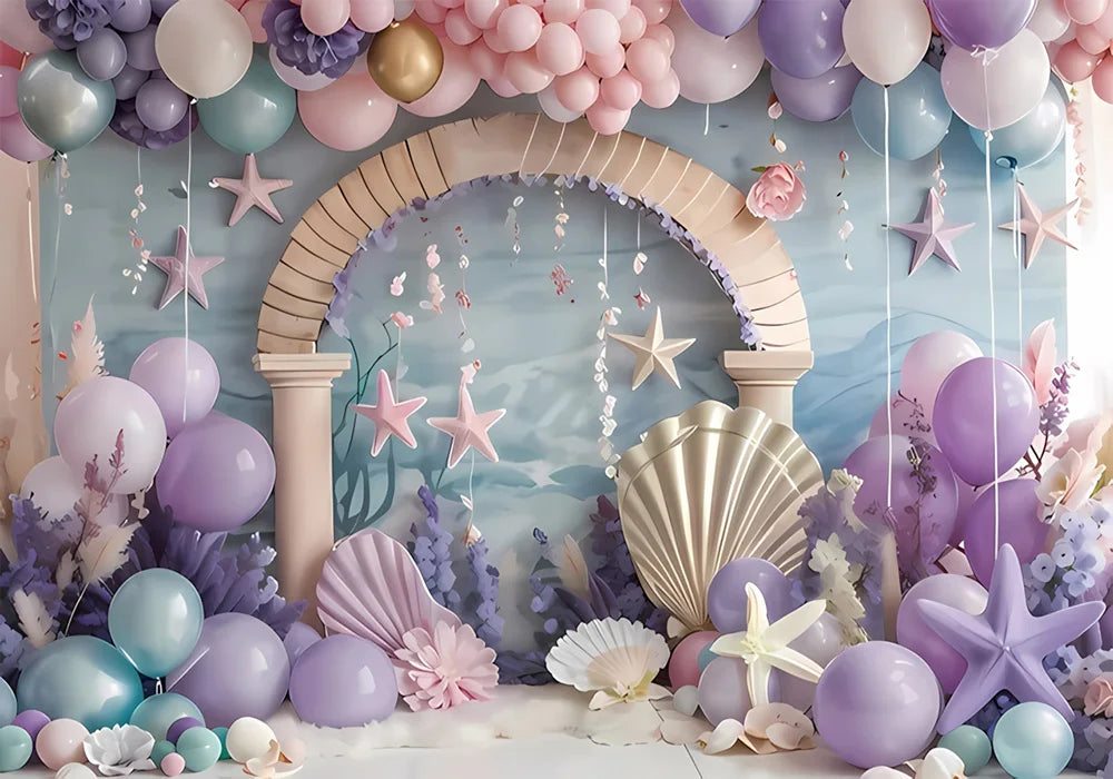 One Year Old Baby Birthday Backdrop Toys Bear White Balloons