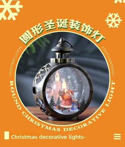 Christmas decorations retro night lights luminous gifts window