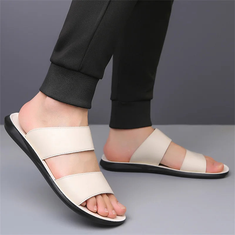 New Beach Slippers for Men Non Slip Flat Sandals
