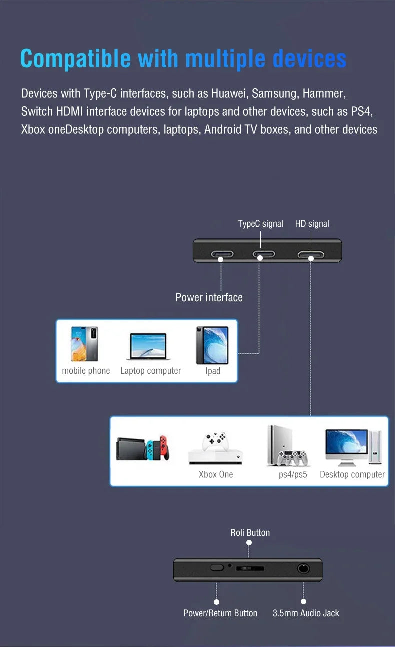 Anmite 10.5-Inch Portable Monitor 1280P HDR 16:10 Low Blue Light For XBox PS4 / 5 Switch Cell Phone PC Loptop Extension
