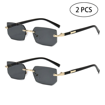 Trendy Rimless Sunglasses for Men