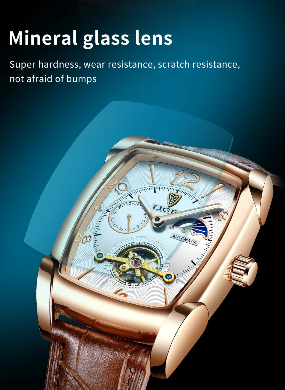 LIGE waterproof business sports watch