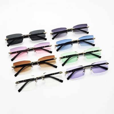 Trendy Rimless Sunglasses for Men