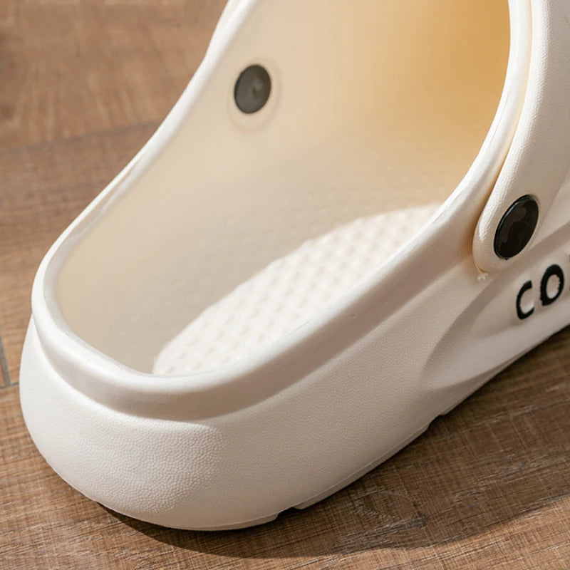 Anti-Slip Couple Hollow Covered Toe Indoor Outdoor