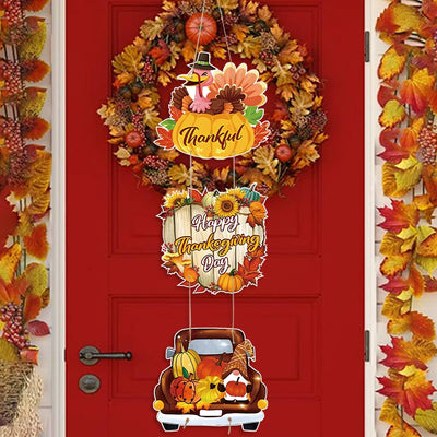 Happy Thanksgiving Day Door Banner