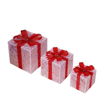 Christmas Decoration 3pcs Transparent Plastic Christmas