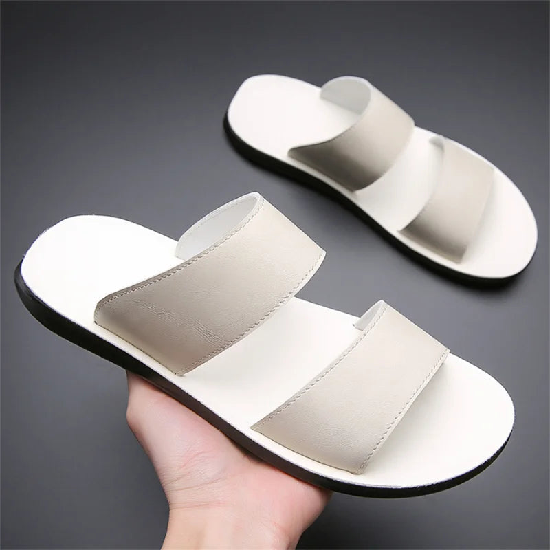 New Beach Slippers for Men Non Slip Flat Sandals