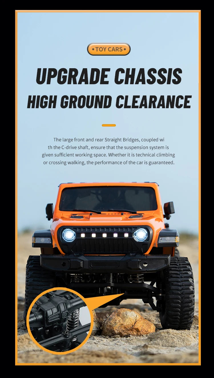 1:18 RC Car C8801 RC Model Simulation Jeep 2.4G Full Scale Off-Road Crawler Climbing Remote Control Car Toy Gift For Boys