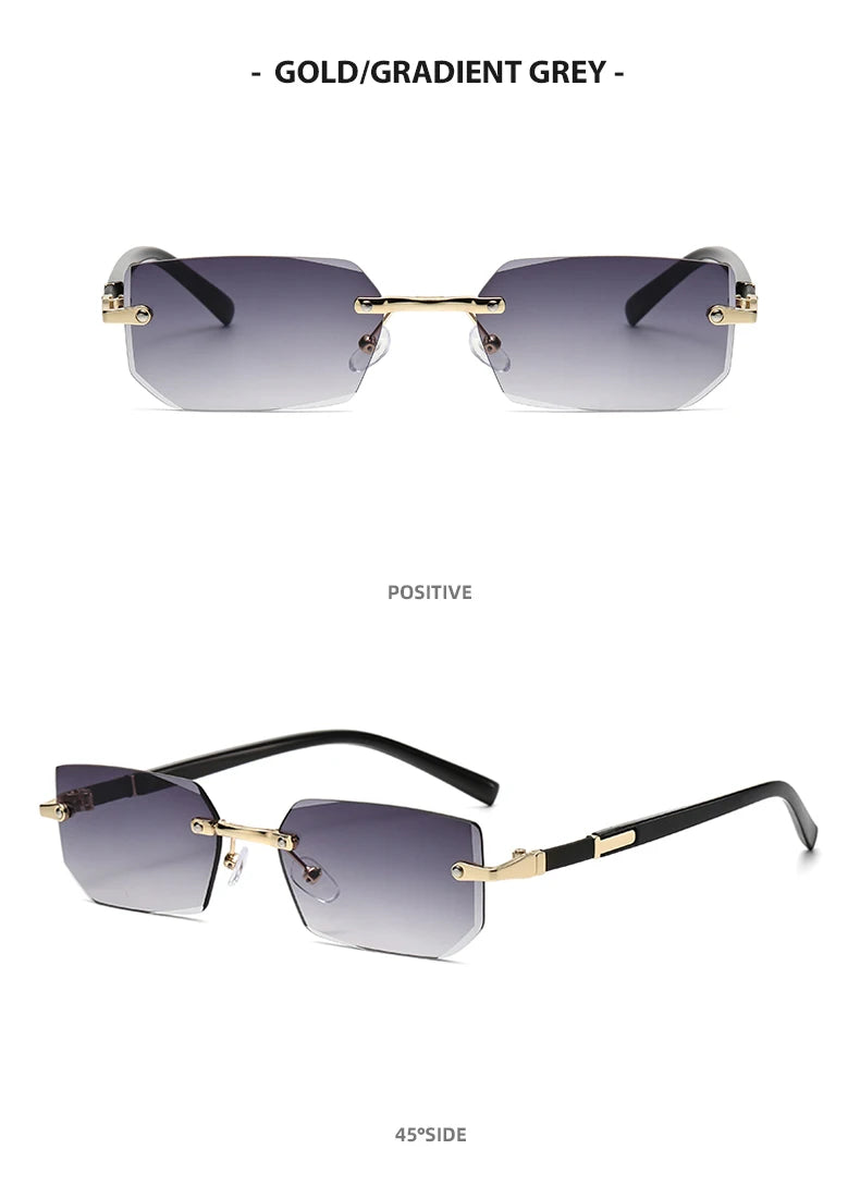 Trendy Rimless Sunglasses for Men
