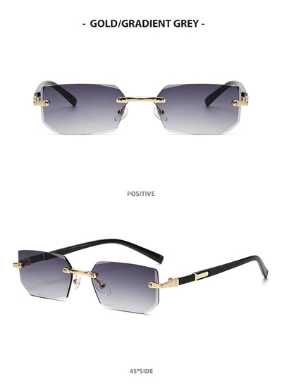 Trendy Rimless Sunglasses for Men