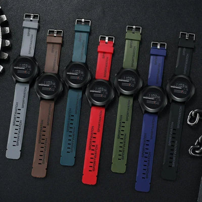 Man Digital Wristwatch Stopwatch Luminous