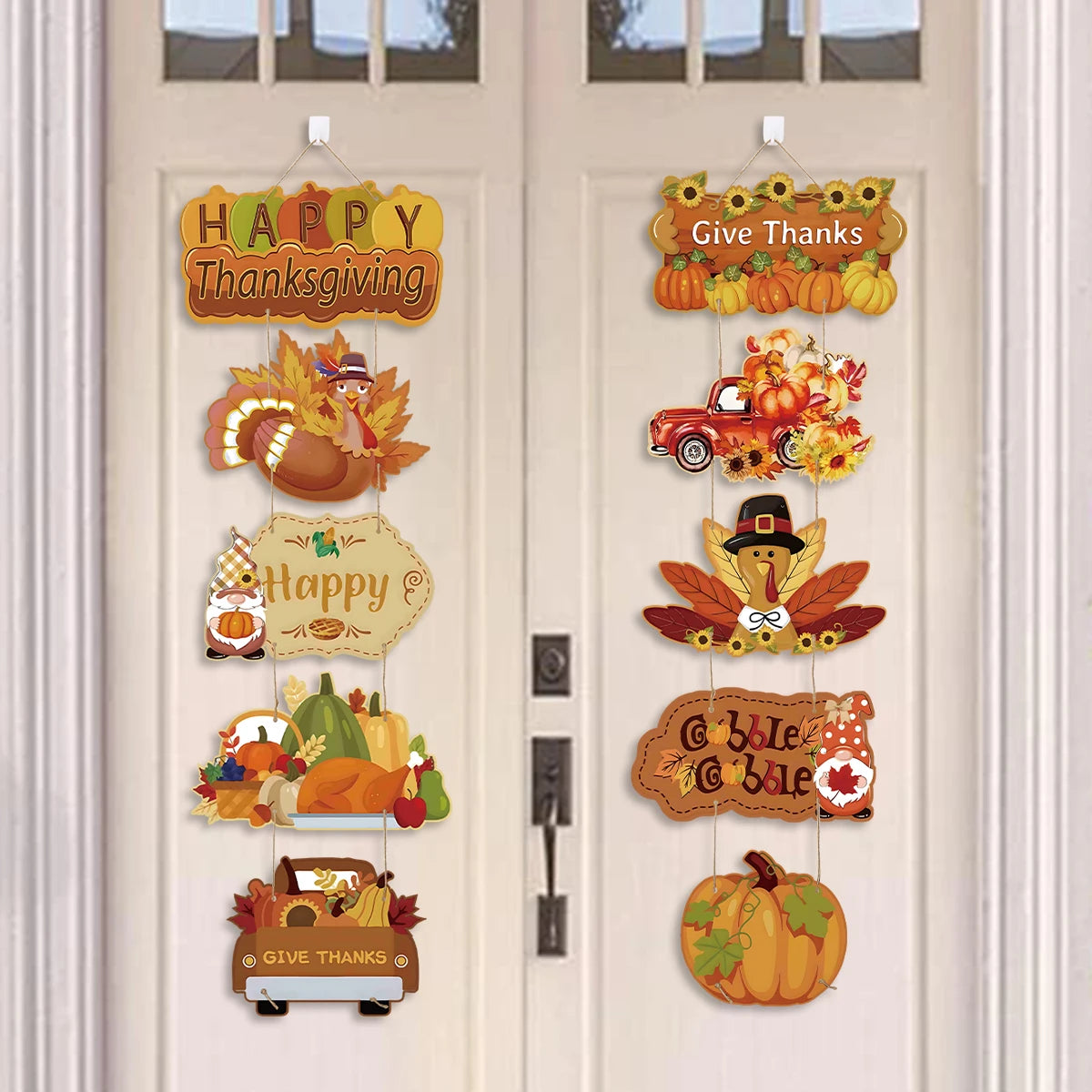 Happy Thanksgiving Day Door Banner