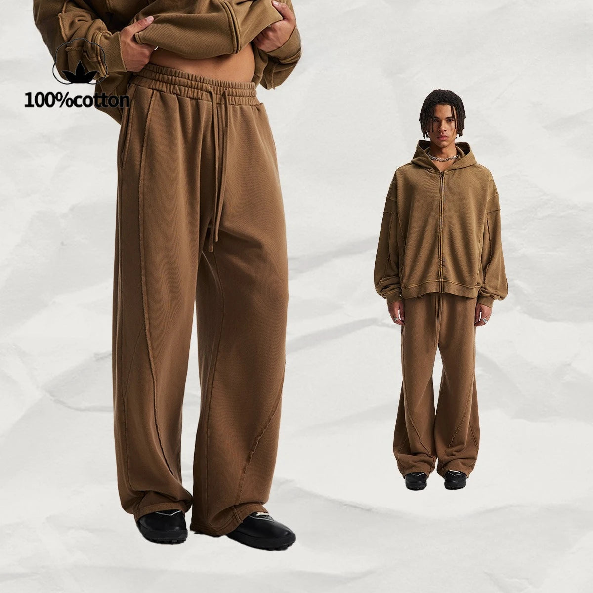 2025 Arrival with Frayed Hem, Distressed & Washed Effect Unisex